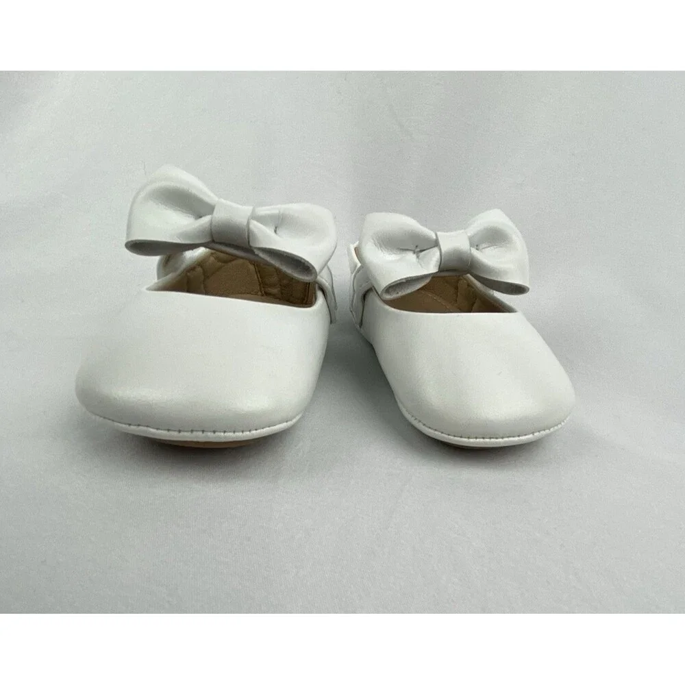Felix & Flora Mary Jane‎ Shoes Baby Girls Size 12 Adjustable Strap Bow MINT!